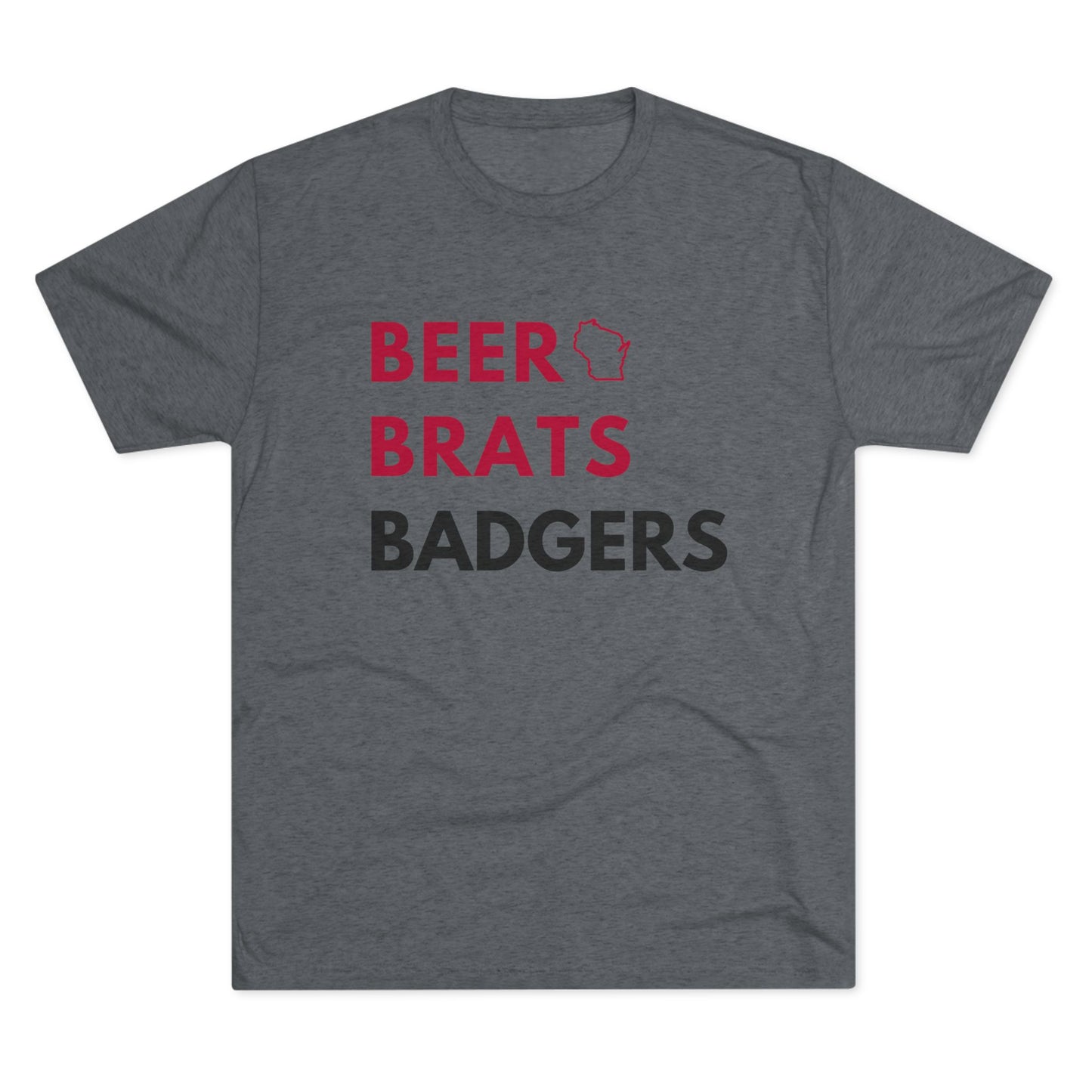 University of Wisconsin | Beer, Brats, Badgers Game Day T-shirt