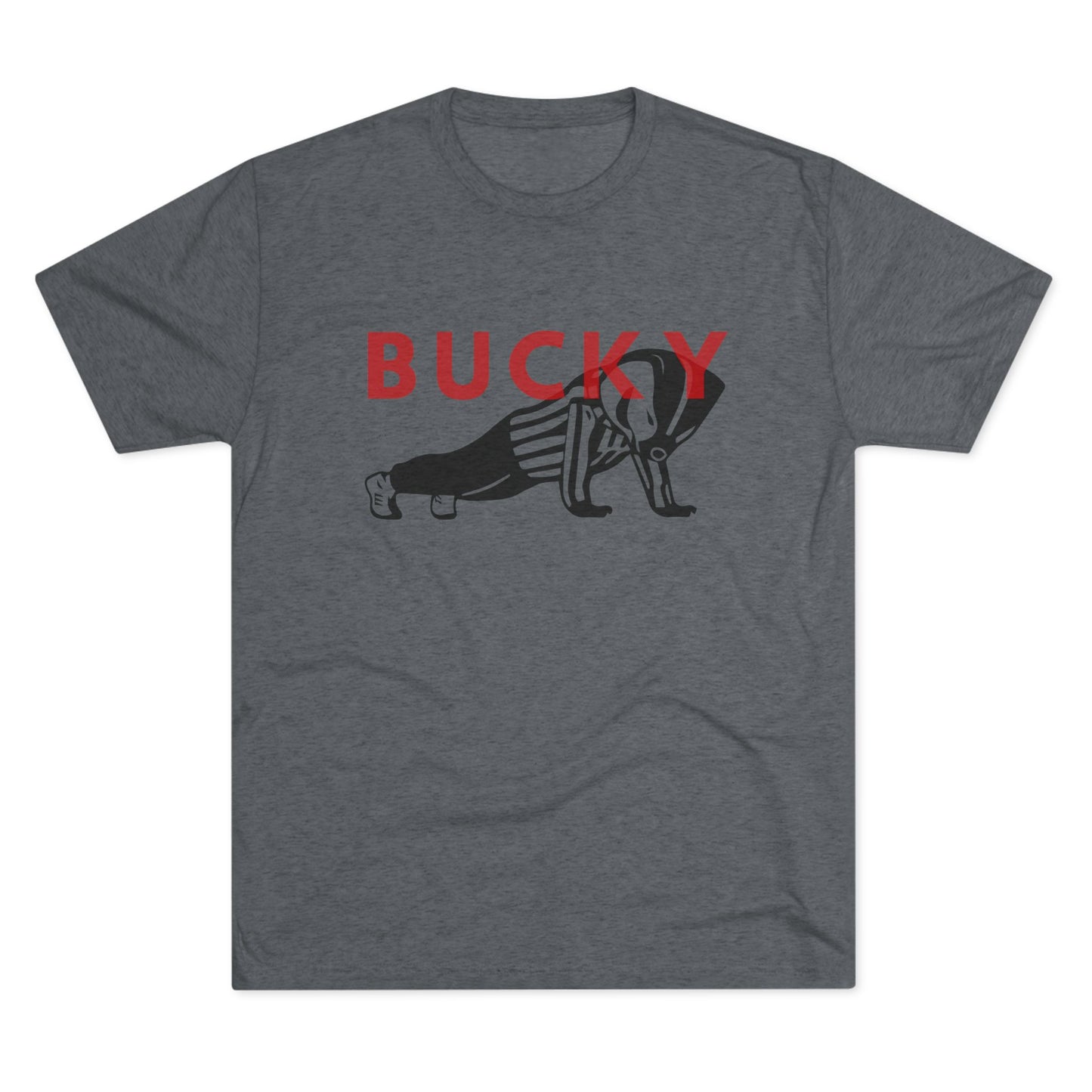 Bucky Badger Push-Up T-Shirt - University of Wisconsin Badgers T-Shirt