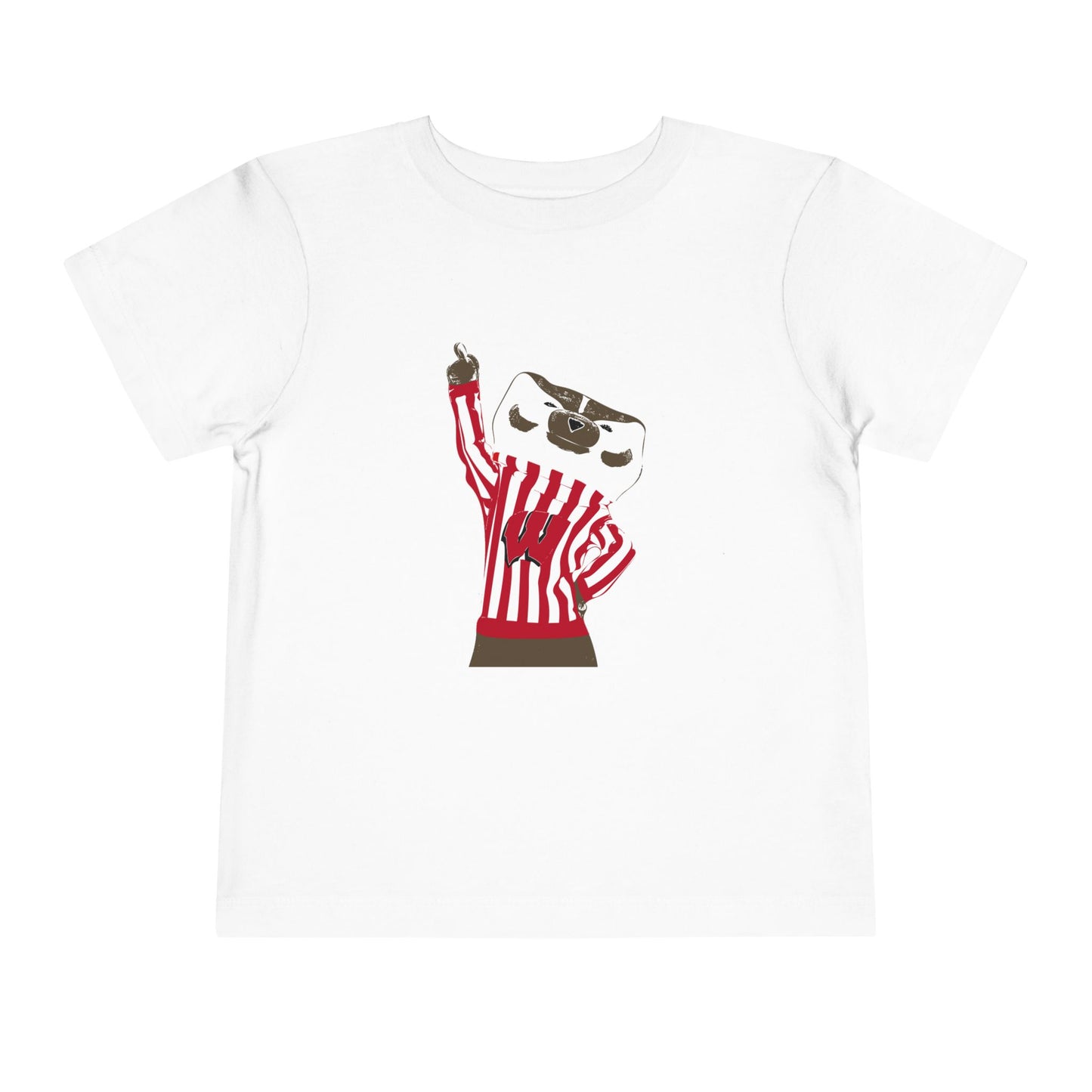University of Wisconsin - Bucky Badger Shirt - Toddler Short Sleeve Tee Shirt