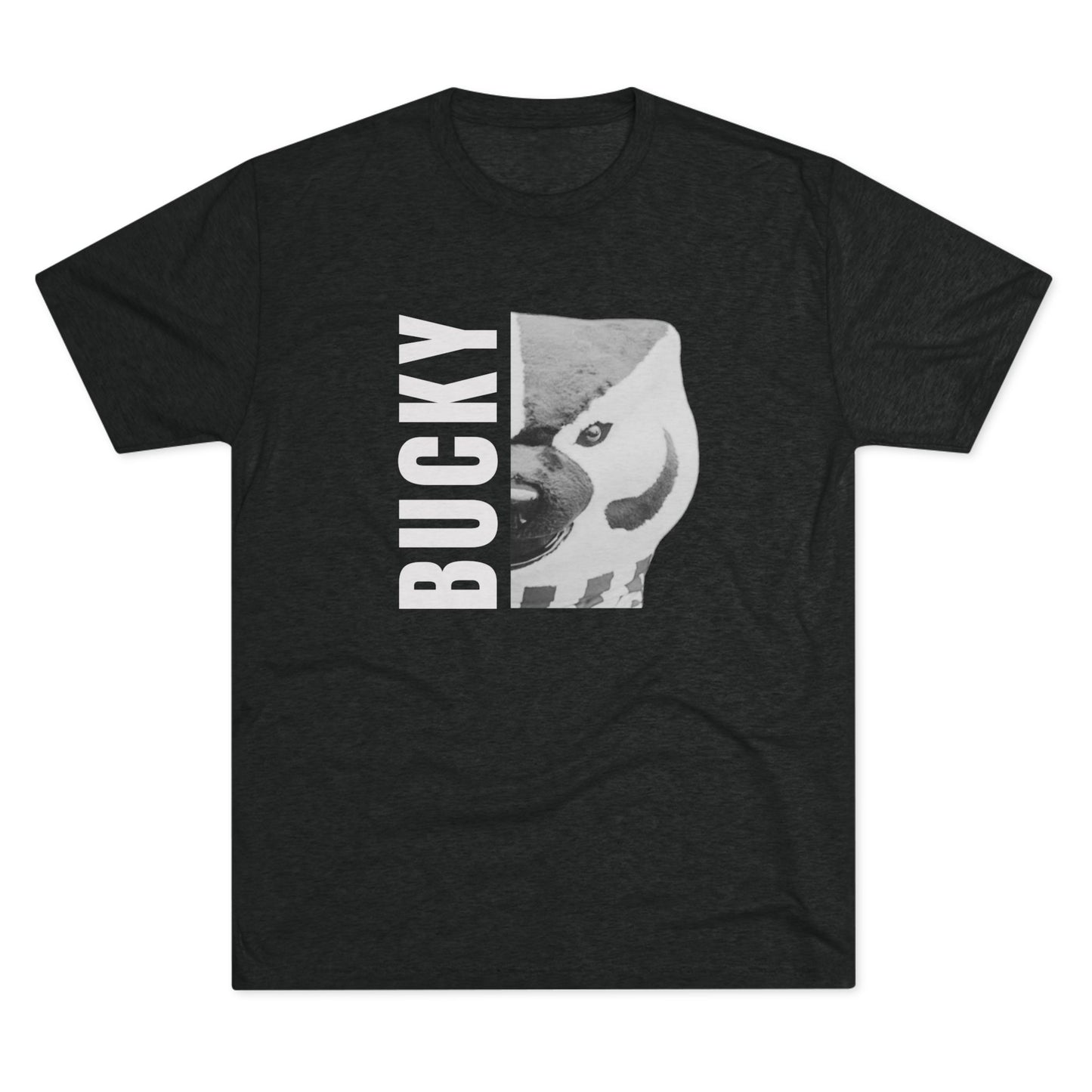 Bucky Badger Noir Reveal Tri-Blend Tee