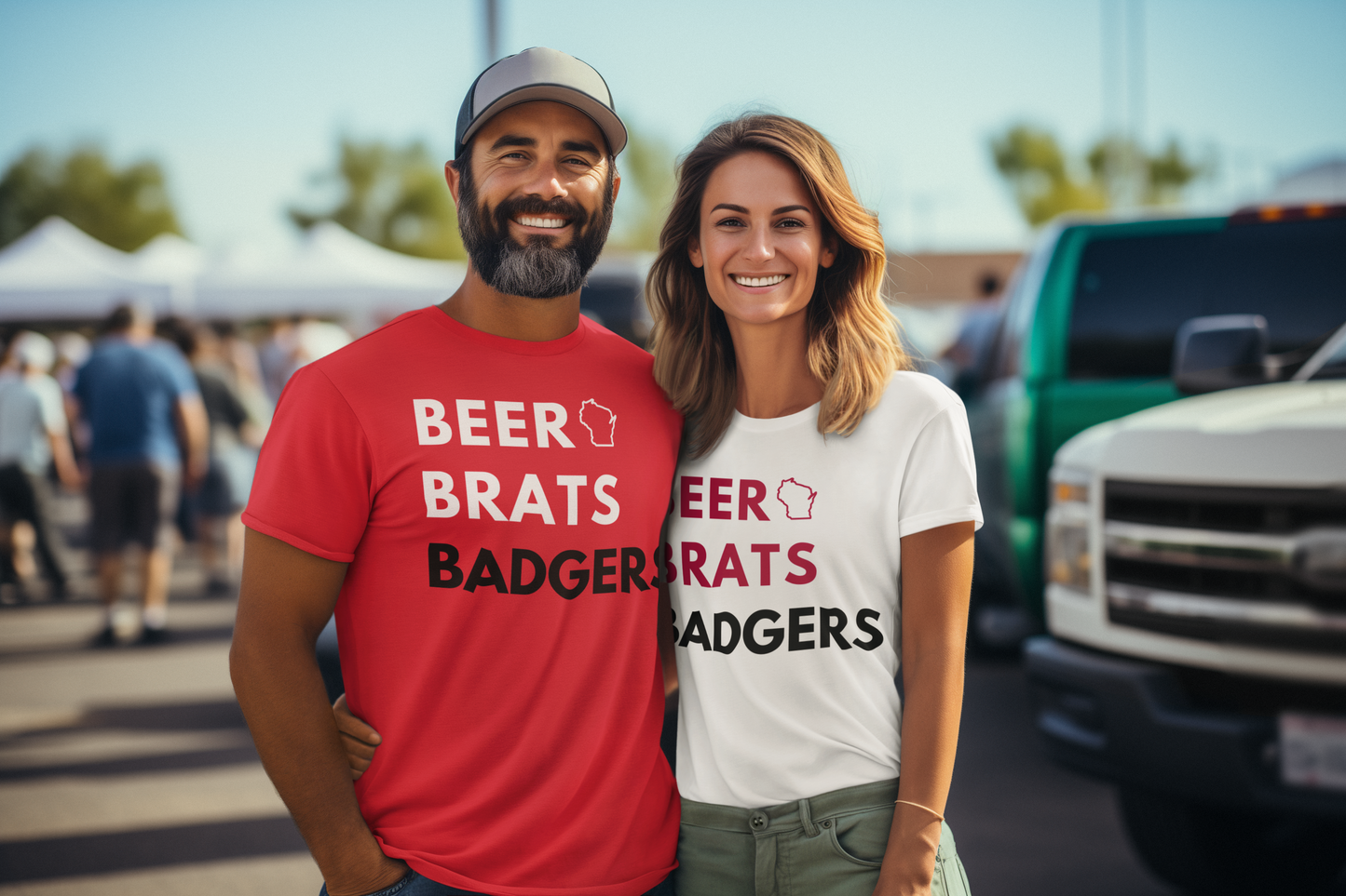 University of Wisconsin | Beer, Brats, Badgers Game Day T-shirt