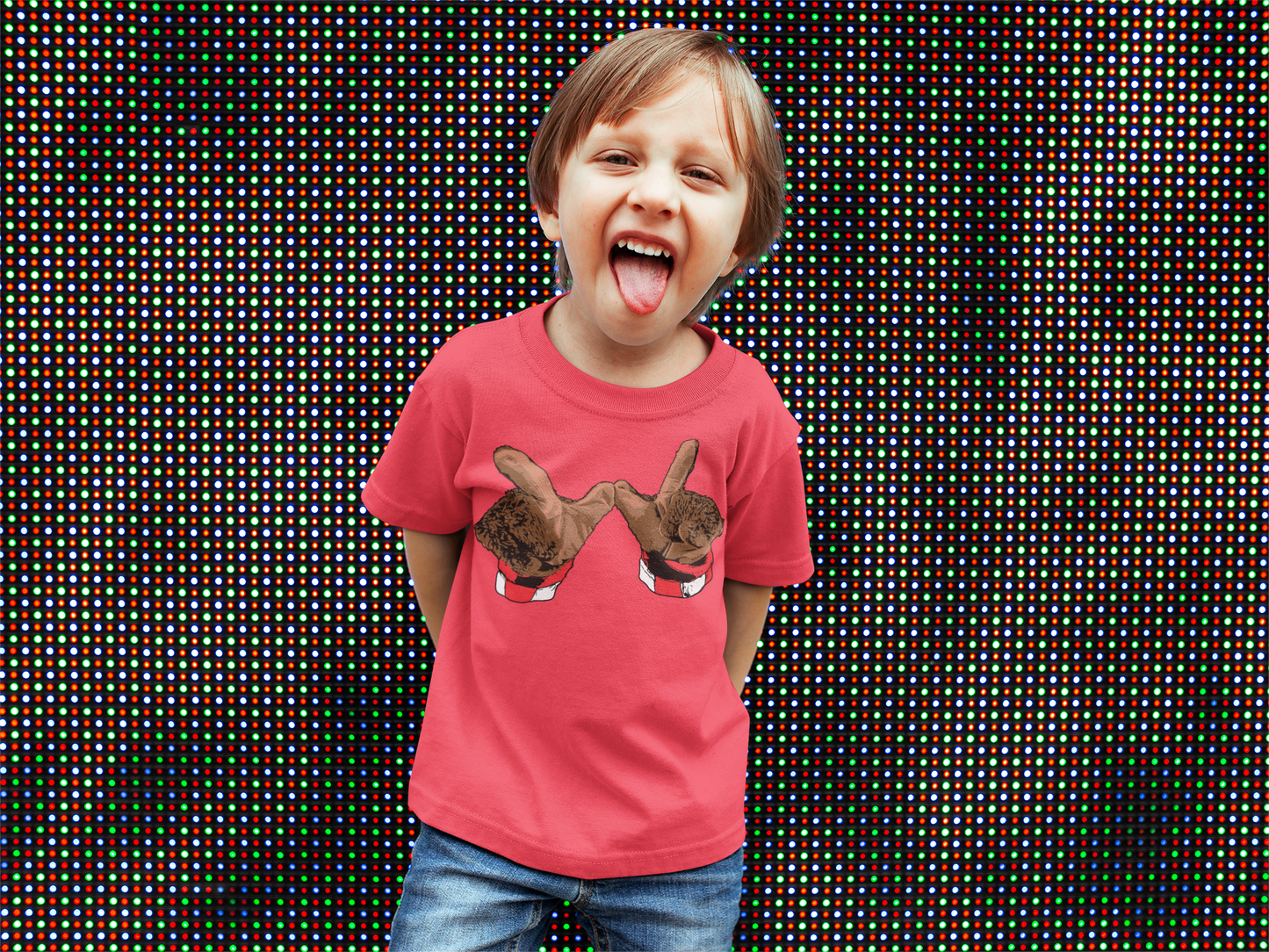 Bucky Badger Wisconsin Toddler Tee, Custom Kid's T-Shirt, Short Sleeve Baby Jersey Shirt, Youth Fan Apparel, Badger Pride, Children's