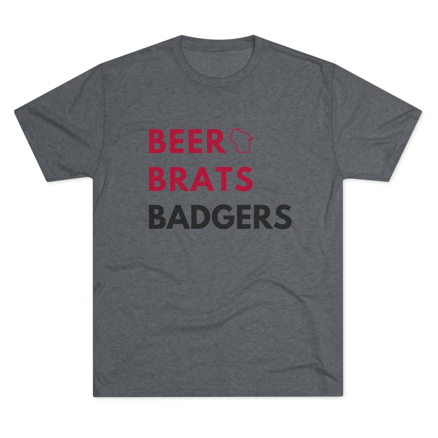 University of Wisconsin | Beer, Brats, Badgers Game Day T-shirt