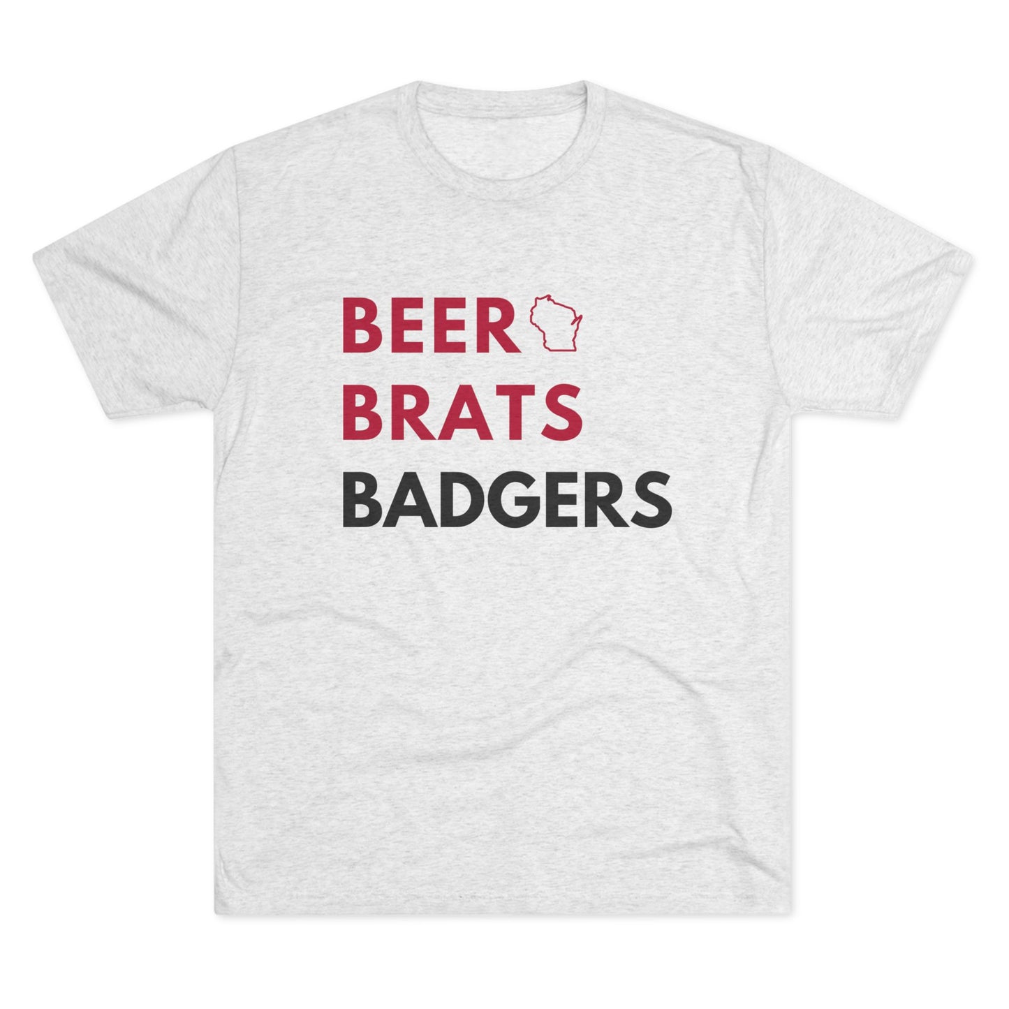 University of Wisconsin | Beer, Brats, Badgers Game Day T-shirt