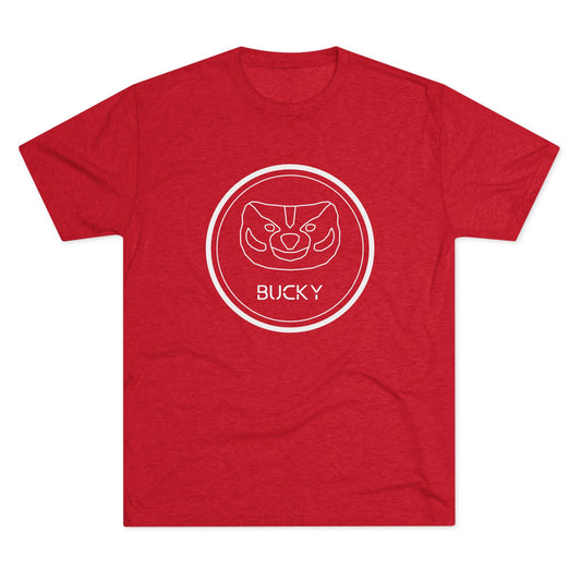 Geometric Bucky Badger Tee