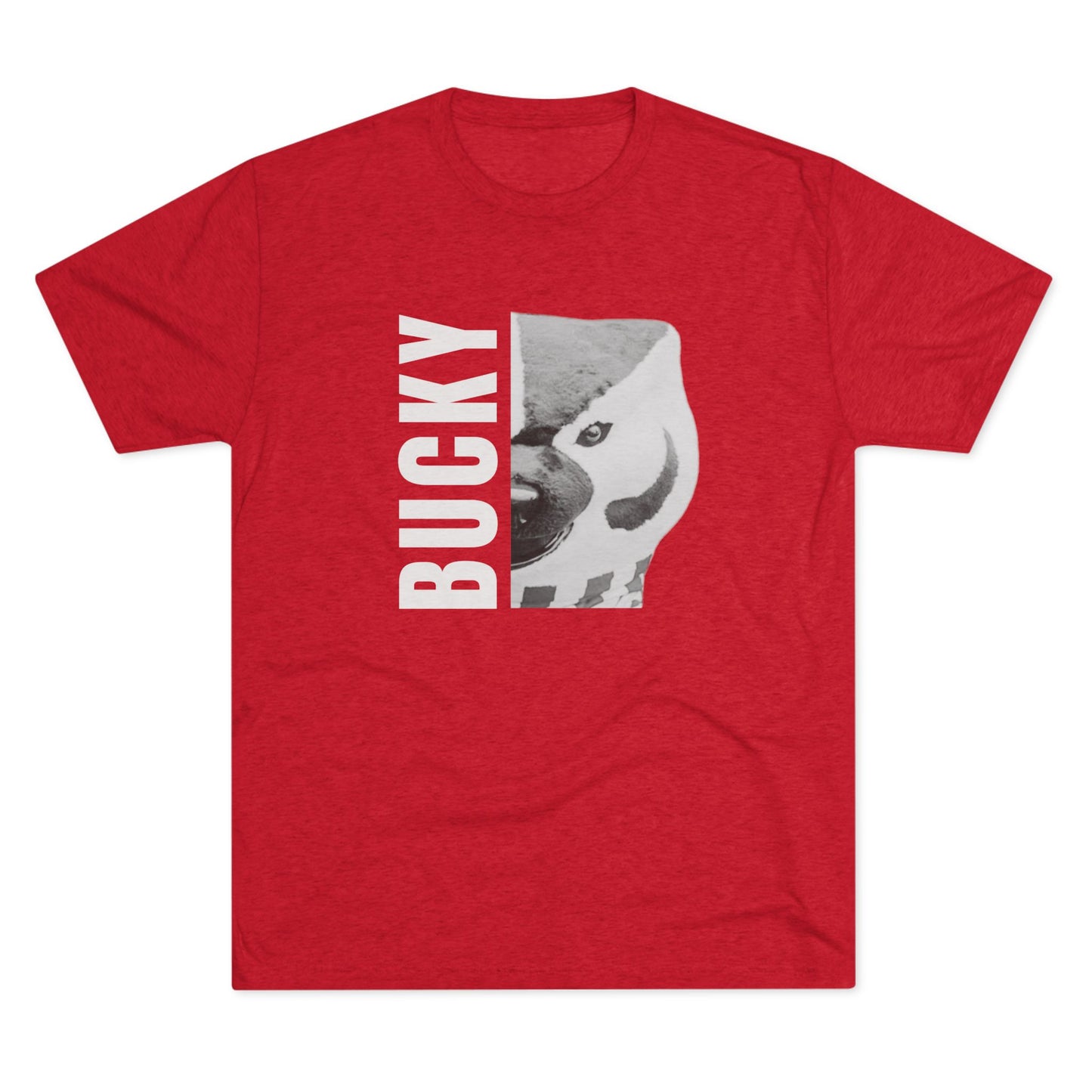 Bucky Badger Noir Reveal Tri-Blend Tee
