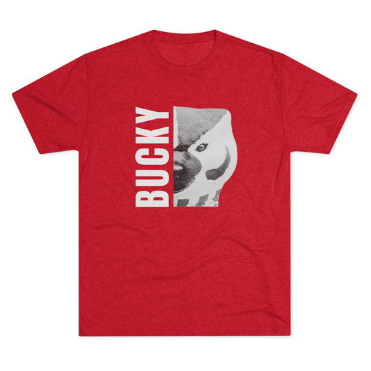 Bucky Badger Noir Reveal Tri-Blend Tee