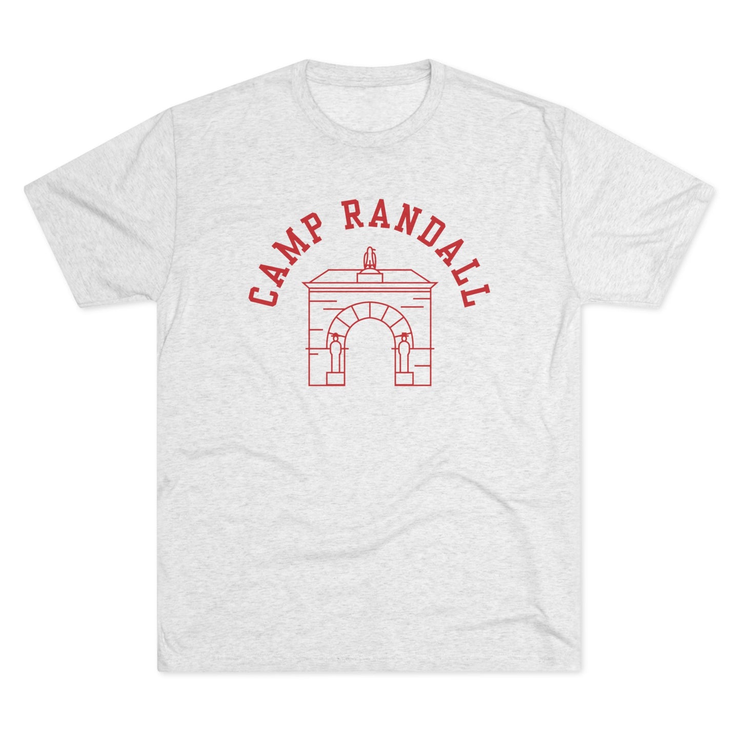 Camp Randall Stadium Archway Unisex Tri-Blend Tee, Wisconsin Badgers Fan Apparel, Jump Around Game Day Shirt, Badger Football Gift, College