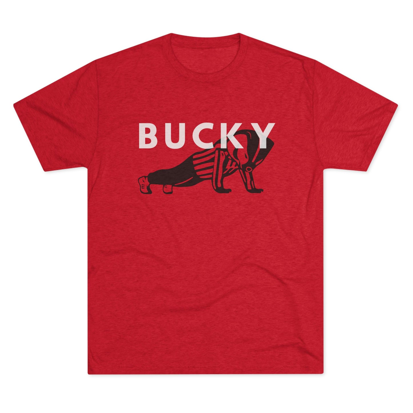 Bucky Badger Push-Up T-Shirt - University of Wisconsin Badgers T-Shirt